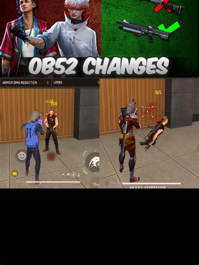part 2 Everything Changed ? OB52 NEW UPDATE Character & Weapon Changes In free fire #changes #psjaniff #freefire #freefire_lover #fyp