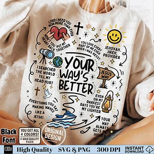 Christian Doodle Art PNG, Worship Lyrics, Youth Group Design (digital Download) - Etsy