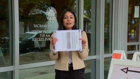 Get the Facts: Why do mail-in ballot envelopes have holes for Prop 50 special election?