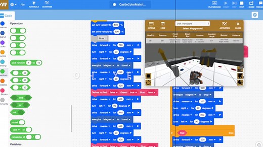 VEXCODE VR BLOCKS课程