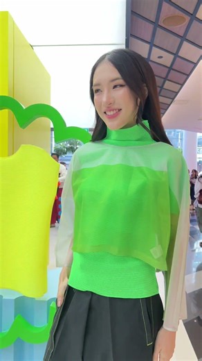 น่ารักแบบให้เลยล้านคะแนนค่ะ💚 #pangjiewr | Siam Discovery