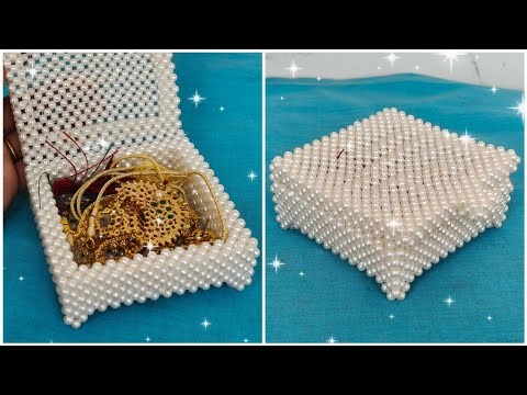DIY Beaded Jewellery Box | How to Make easy Jewelry Box with beads | Beads Craft Tutorials | Pearl 