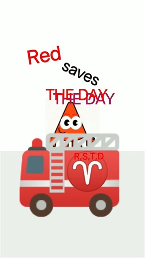 color blocks:red saves the day