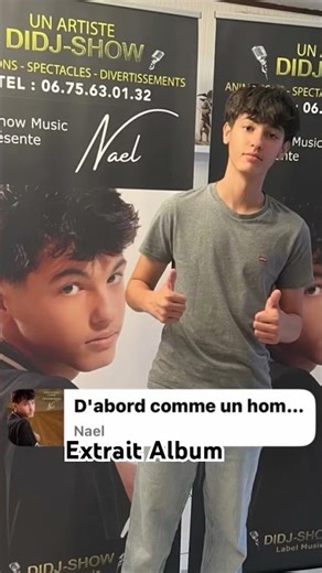 Extrait Album : Nael chante la chanson "D'abord comme un homme"