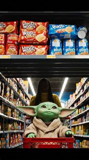 Baby Yoda Destroys Grocery Store for Cookies 🍼🍪