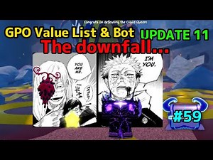 NEW GPO VALUE LIST UPDATE 11 #59 THE DOWN FALL