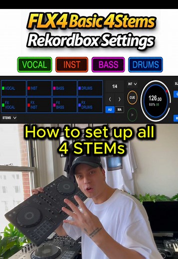 4 STEMs Rekordbox Setup with FLX4