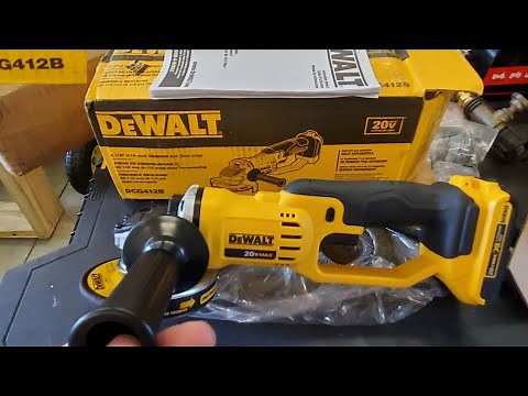 Dewalt DCG412 Cordless 20V Max Grinder Unboxing & Review & Blooper By KVUSMC