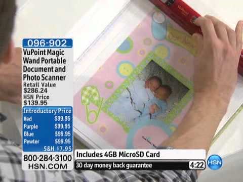 VuPoint Magic Wand II Portable Scanner with Color LCD Pr...