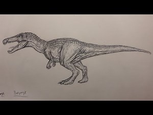 How to draw the baryonyx part 1