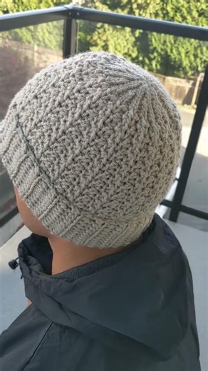 Modern Textured Crochet Hat