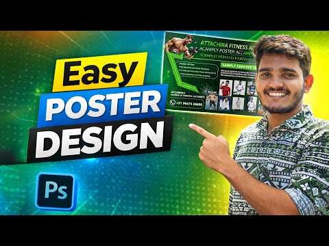 How to create a poster layout in Photoshop | #PosterDesign#photoshoptutorial #EasyPosterDesign