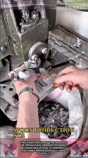 How to make spoons by machine || Spoon manufacturing