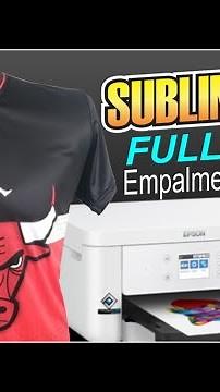 SUBLIMACION playera FULL PRINT con IMPRESORA A3 Empalme de IMAGEN Plancha plana 60x40 cm