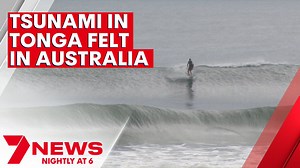 The Pacific Island nation of Tonga tonight remains cut off from the world, with the full impact of a devastating tsunami, still not fully known. It follows the eruption of an underwater volcano, about 65km north of Tonga's capital. 7NEWS at 6pm. More local news: 7news.com.au/news/brisbane #7NEWS | 7NEWS Brisbane