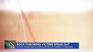 2.6K views · 57 reactions | VICTIMS OF ROCK-THROWING INCIDENTS SPEAK OUT: Police in at least 2 states are investigating recent rock-throwing incidents that targeted cars, including a deadly case in Colorado. ABC’s Andrew Dymburt reports. | World News Now | Facebook