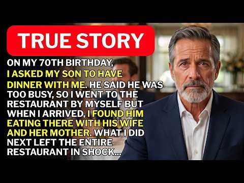 On My Birthday, My Son Refused Dinner With Me—But Was Dining With His Wife And MIL…