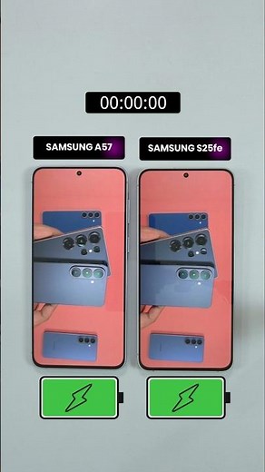Samsung A57 vs Samsung S25 fe Battery Test