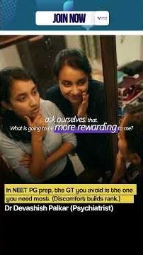 In NEET PG prep, the GT you avoid is the one you need most. (Discomfort builds rank.)Dr Devashish