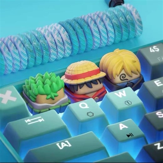 Custom 3D Printed Anime Keycaps - Etsy