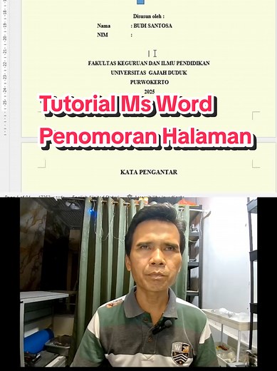 Tutorial Word: Cara Membuat Penomoran Halaman Berbeda di Word