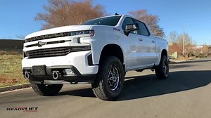 ReadyLIFT is proud to offer new 2019 Chevy Silverado and GMC Sierra 1500 truck owners an all-new 4" SST Lift Kit. This bolt-on lift kit requires no cutting and no permanent modifications while retaining the factory ride and handling. With our 69-3940 4" SST lift kit installed, you can run up to a 35x11.50 tire on a 20x9 wheel with 0 offset. . AVAILABLE MID-MARCH 2019 . (Excludes Trail Boss, Denali and AT4). For more information please visit www.readylift.com or ask your local ReadyLIFT dealer. T