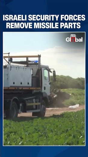 Israeli Forces Remove Iranian Missile Debris After Overnight Strike in Southern Israel