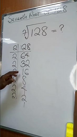 How to Find the Seventh Root of 128. #creatorstudio