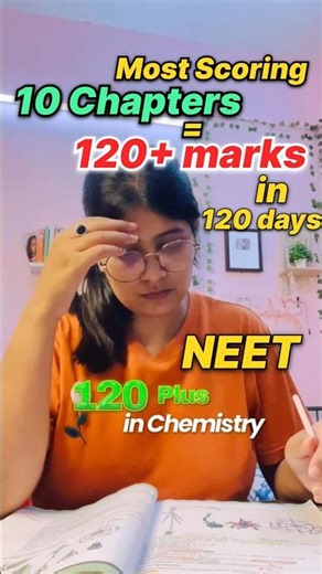 Only 10 Chemistry Chapters = 120+ Marks 😱 | NEET Strategy #neet #mbbs #shorts