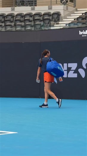 Getting a feel for Pat Rafter Arena before bringing in the New Year 🎉 @ajlatom | Tennis Australia