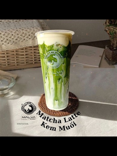 Khám Phá Matcha Latte kem muối dẻo tại Malva