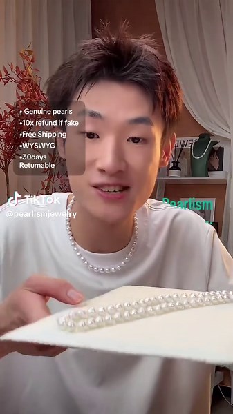 Elegant Full String Akira Pearl Necklace at $65