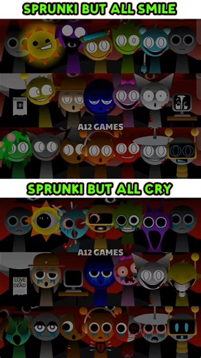 SPRUNKI BUT ALL SMILE vs SPRUNKI BUT ALL CRY #sprunki #gameplay #roblox #games