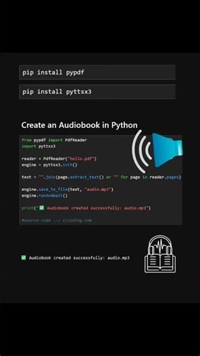 Audio creado con Python?