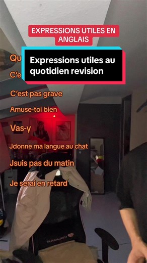 Révision des expressions utiles en anglais
