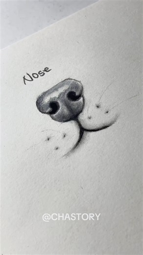 🐶 How to Draw a Dog | Easy Dog Eye & Nose Drawing #drawing #howtodraw #dogdrawingeasy #shorts #art