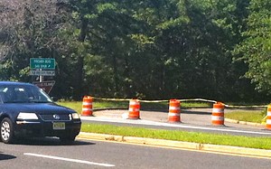 Post-Holiday Monday Commute Traffic Map for Toms River