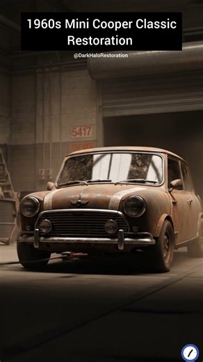 ASMR Restoration | 1960s Mini Cooper Classic #car #restoration #shorts