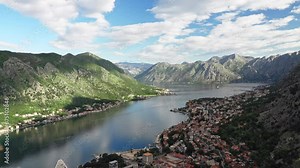 A constant flow of Cruise ships visit the stunning Medieval town of Kotor Montenegro