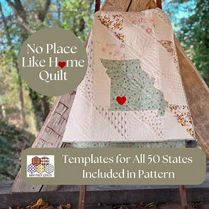 State Quilt Pattern: Beginner Friendly Fat Quarter Project (PDF Download) - Etsy