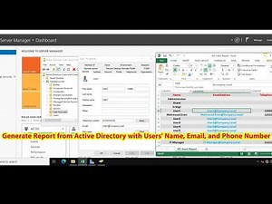 How to Generate Report from Active Directory with Users Name Email and Phone Number Using PowerShell