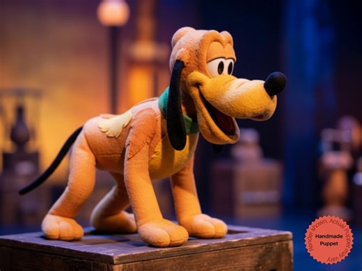 Pluto Puppet - Rod Puppet - Stage Performance Prop - Children's Show Theater - Etsy