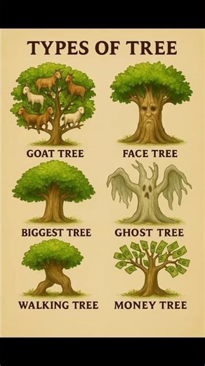 🌍 TYPES OF TREE 🌳|| part=1