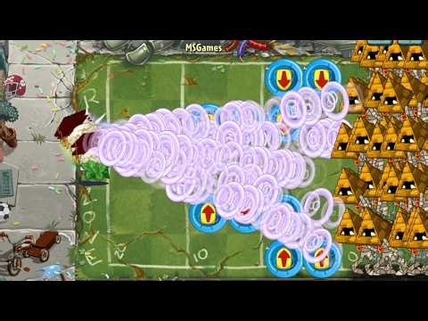 PvZ 2 Challenge - 100 Plants Vs 150 Zombies - All Plants level 1 Vs Pyramid-Head Zombie