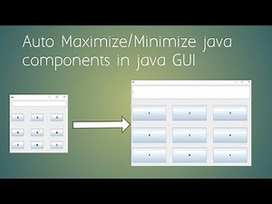 How to automatic resize java components in java GUI Projects | Tech Projects