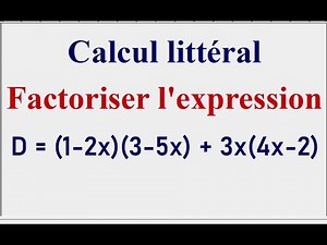 factoriser à l'aide d'un facteur commun