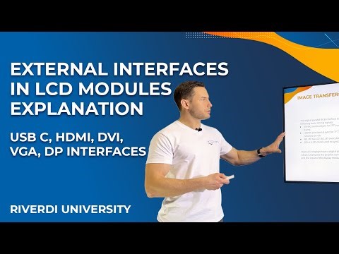 External Interfaces in LCD modules - USB C, HDMI, DVI, VGA, DP interface - explanation