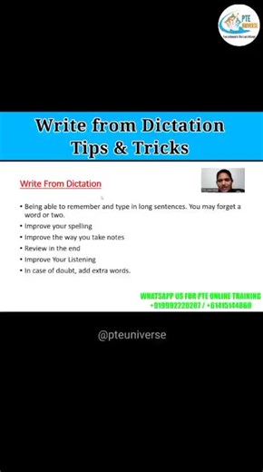 Top Tips to Ace PTE Write From Dictation and Score 90