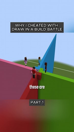 Why I cheated with draw in build battle #minecraft #minecraftbuilding #gaming #viral #minecraftchallenge