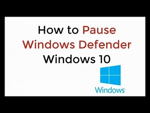 How to Pause Windows Defender Windows 10 UPDATED 100% WORKING